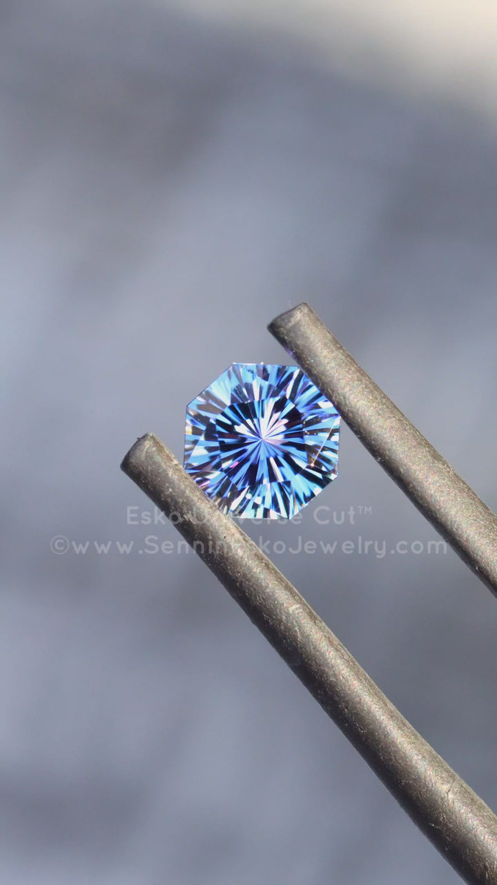 1 Carat Periwinkle/Lavender Tanzanite Octagon - 5.9x6.4mm - Esko Universe Cut ™