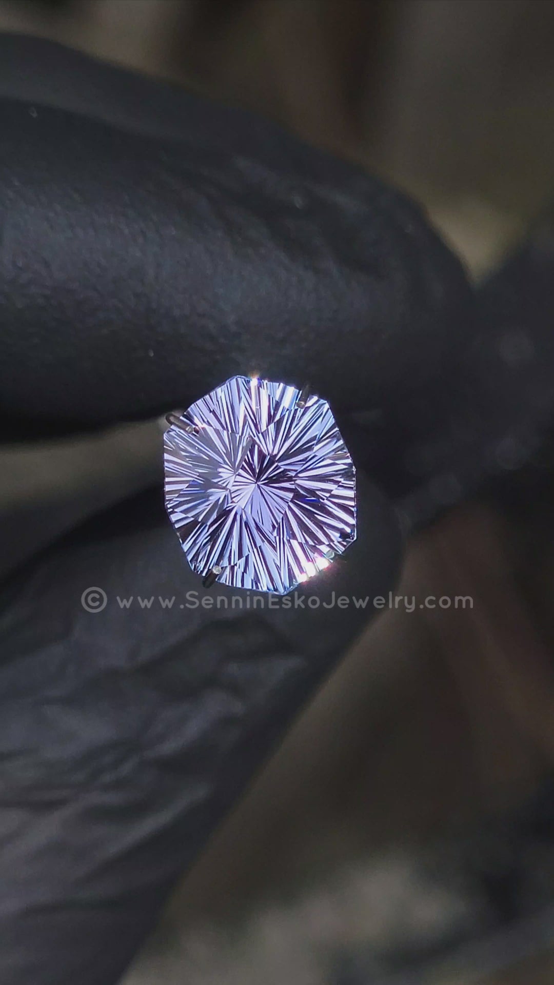 3.9 Carat Blue/Purple Tanzanite - 10.7x9.3mm - Esko Universe Cut ™