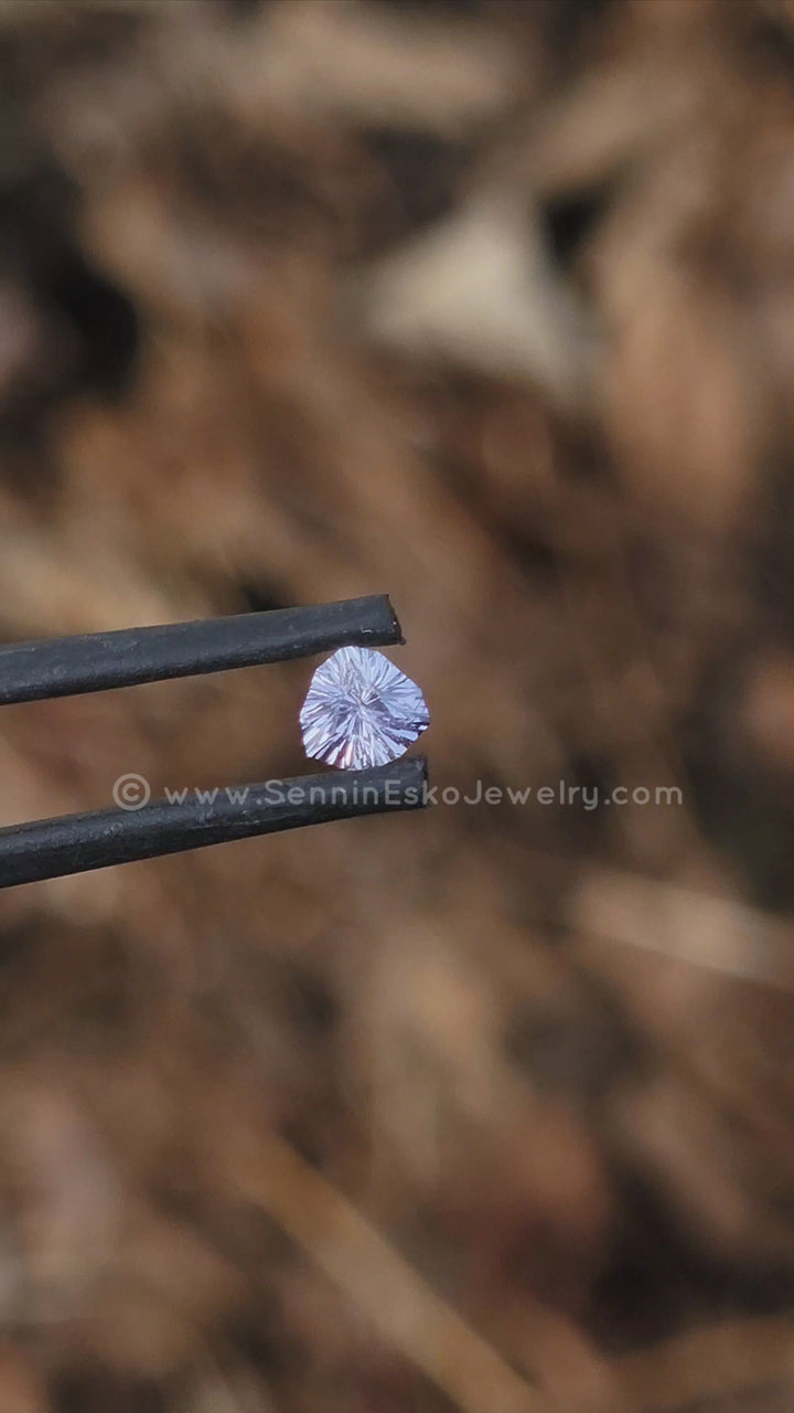 0.45 Carat Violet Sapphire Triangle - 4.4x4.4mm - Esko Universe Cut ™