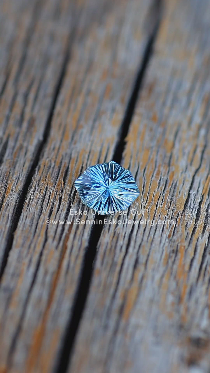 0.88 Carat True Blue Sapphire Octagon - 6.7x5.5mm - Esko Universe Cut ™