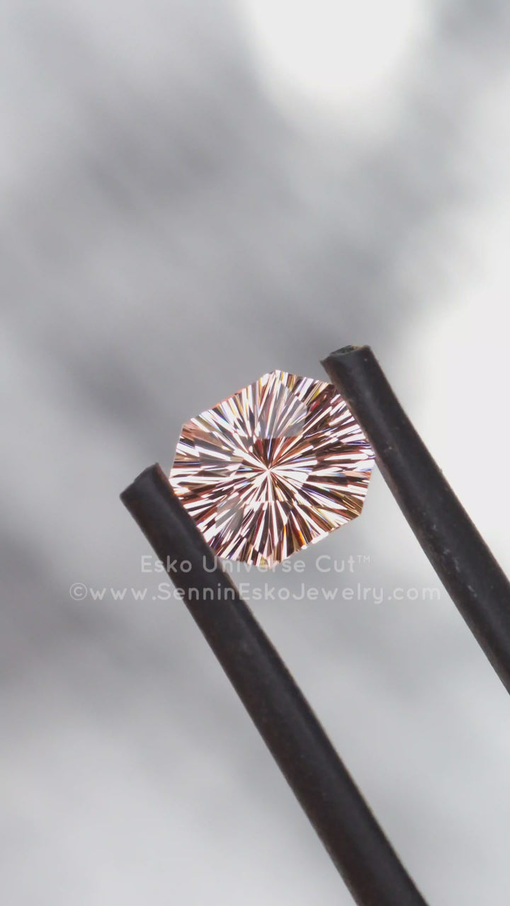 1.11 Carat Morganite Octagon - 7x6.1mm - Esko Universe Cut ™