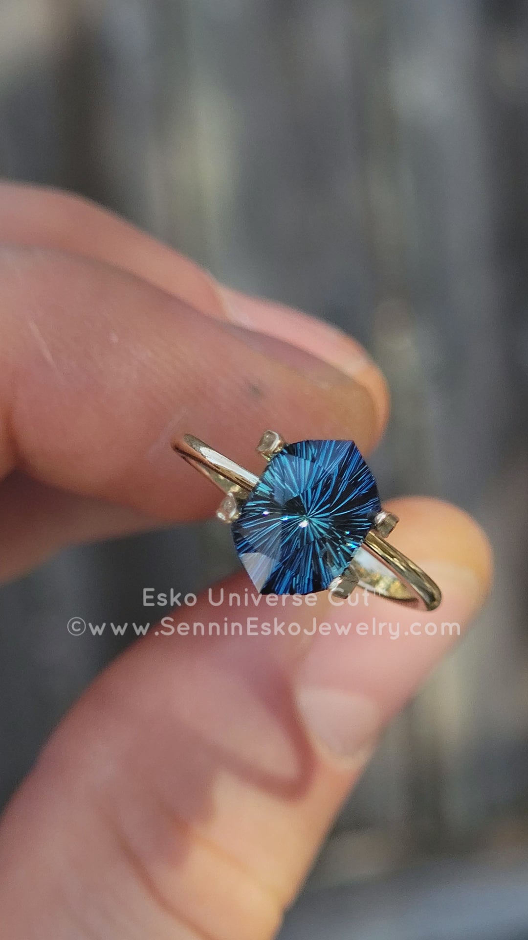 3.6 Carat Parti Sapphire Hexagonal Cushion - 6.1x4.2mm - Esko Universe Cut ™