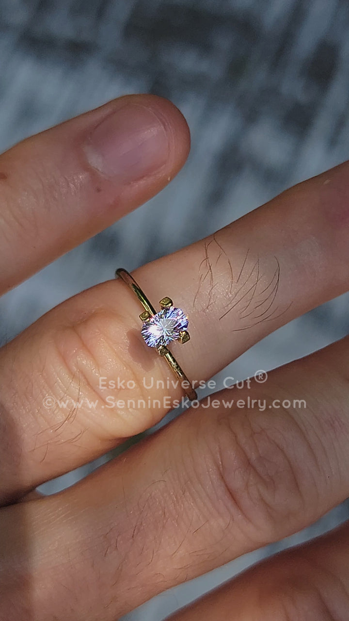 0.7 Carat Lilac Tanzanite Octagon - 5.8x3.9mm - Esko Universe Cut ®