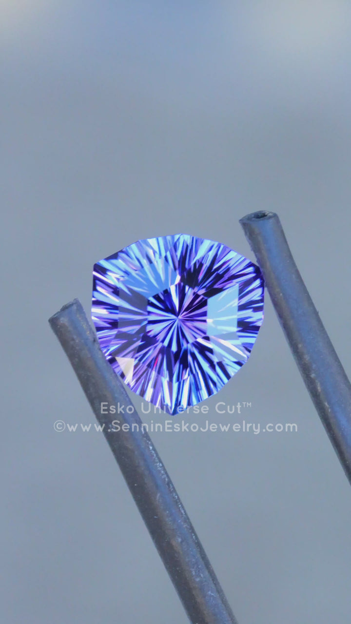 3 Carat Tanzanite Trillion - 9x8.4mm - Esko Universe Cut ™