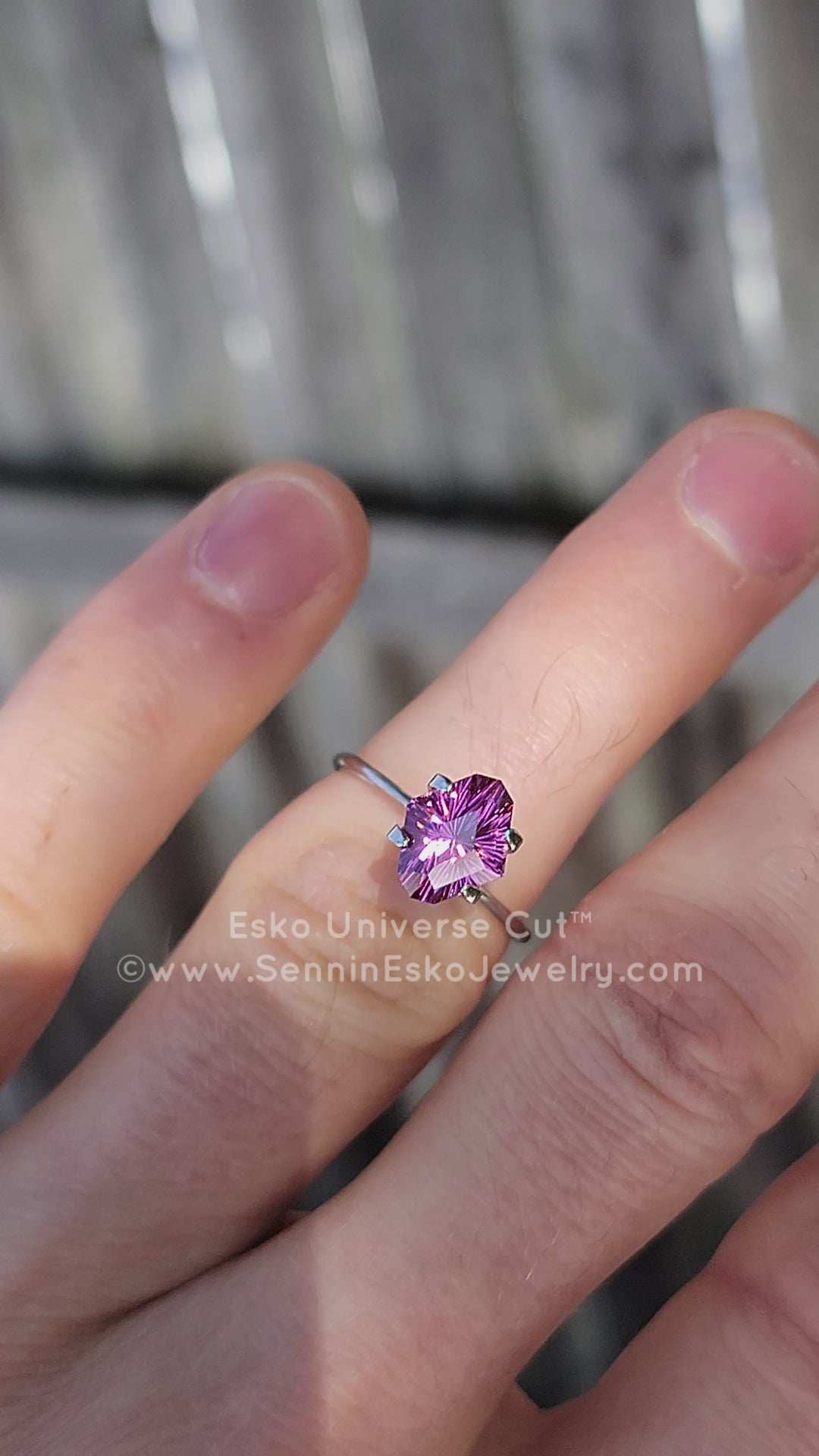 2.8 Carat Electric Pink Garnet Octagon - 10.1x8.2mm - Esko Universe Cut ™