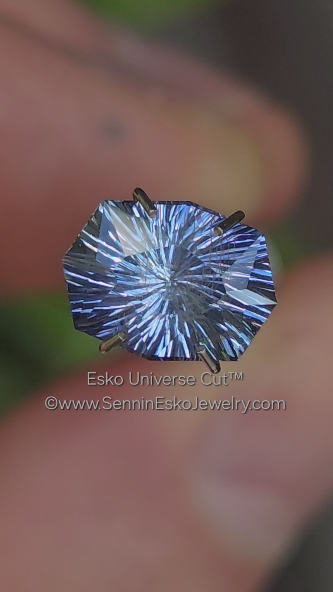 2.37 Carat Violet/Blue Sapphire Cushion - 9.3x6.9mm - Esko Universe Cut ™