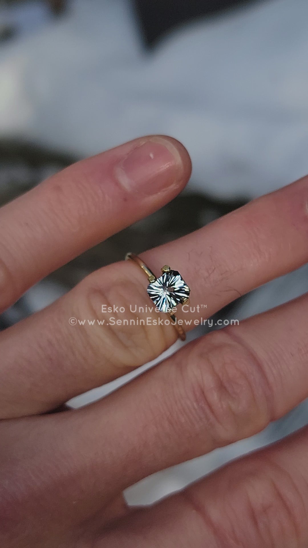 1.3 Carat Gray Tourmaline Octagon - 6.7x5.9mm - Esko Universe Cut ™