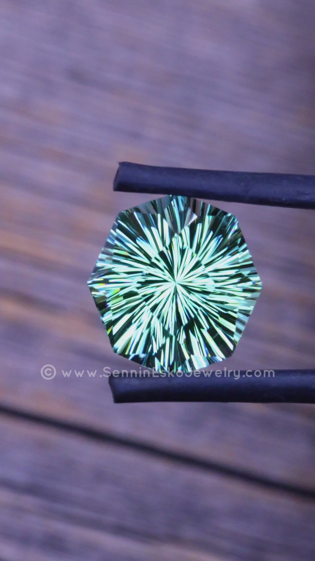 3.7 Carat Mint tourmaline - 11x10.4mm - Esko Universe Cut ™