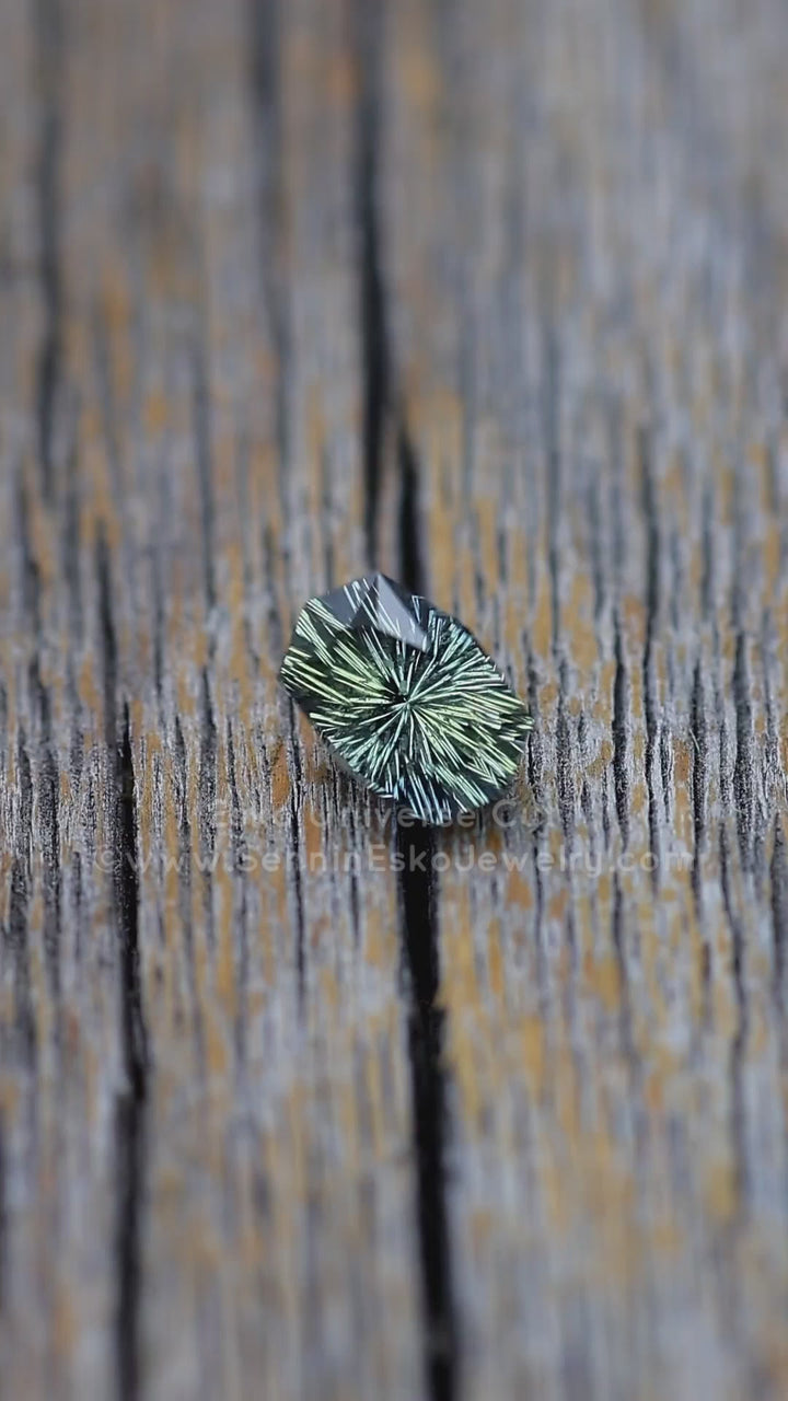 1.44 Carat Blue/Yellow Sapphire Octagon - 7.4x5.1mm - Esko Universe Cut ™