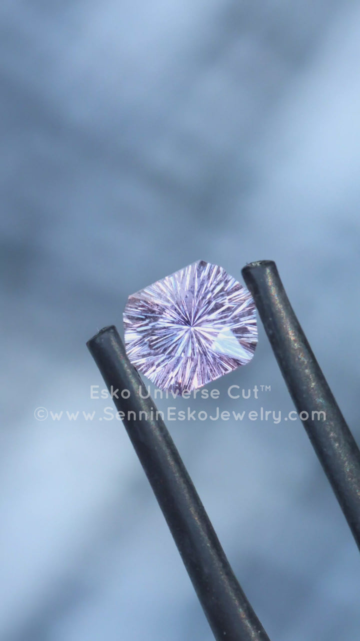 1.7 Carat Lilac Sapphire Hexagonal Cushion - 7.5x5.9mm - Esko Universe Cut ™