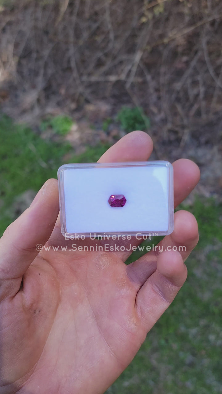2.82 Carat Garnet Hexagonal Cushion - 9.6x6.4mm - Esko Universe Cut ™