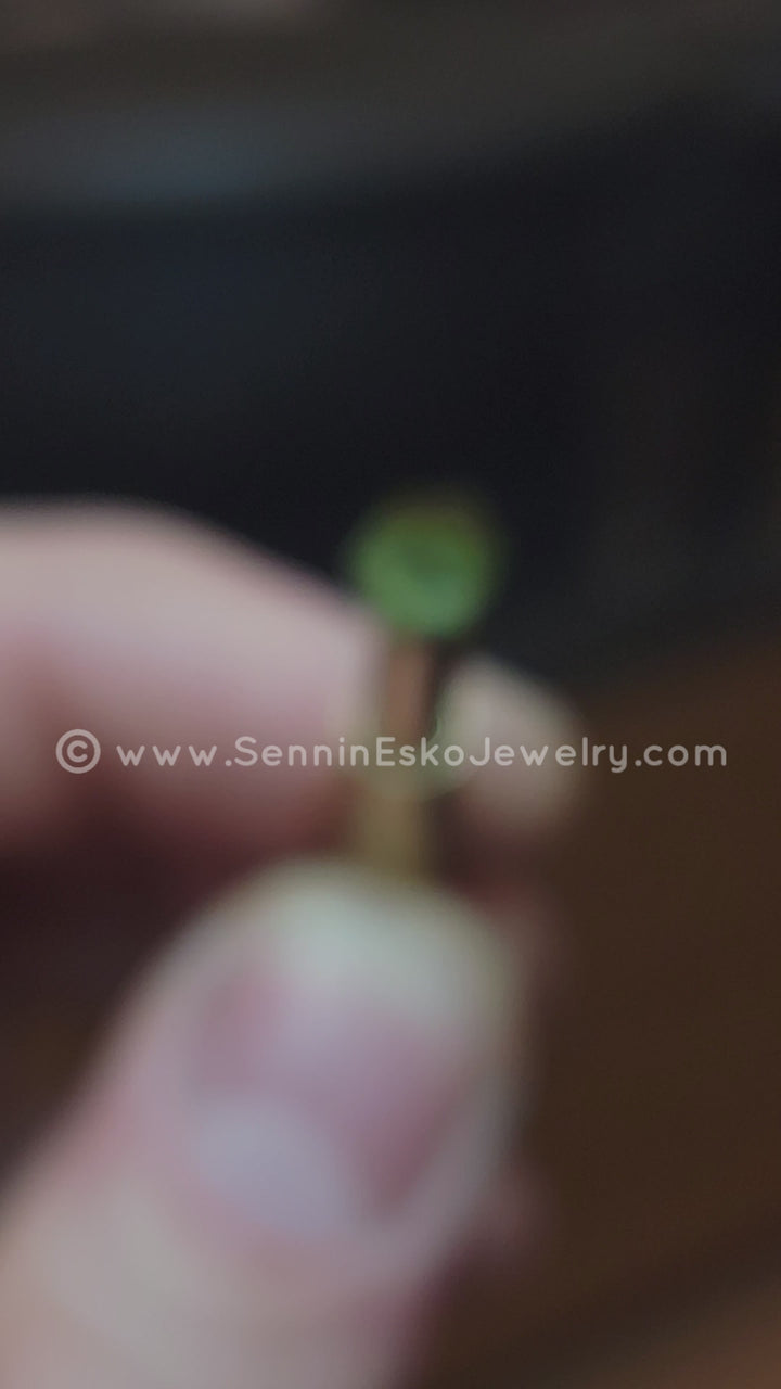 1.4 Carat Mint Tourmaline Hexagon -  8.4x6mm - Galaxy Cut