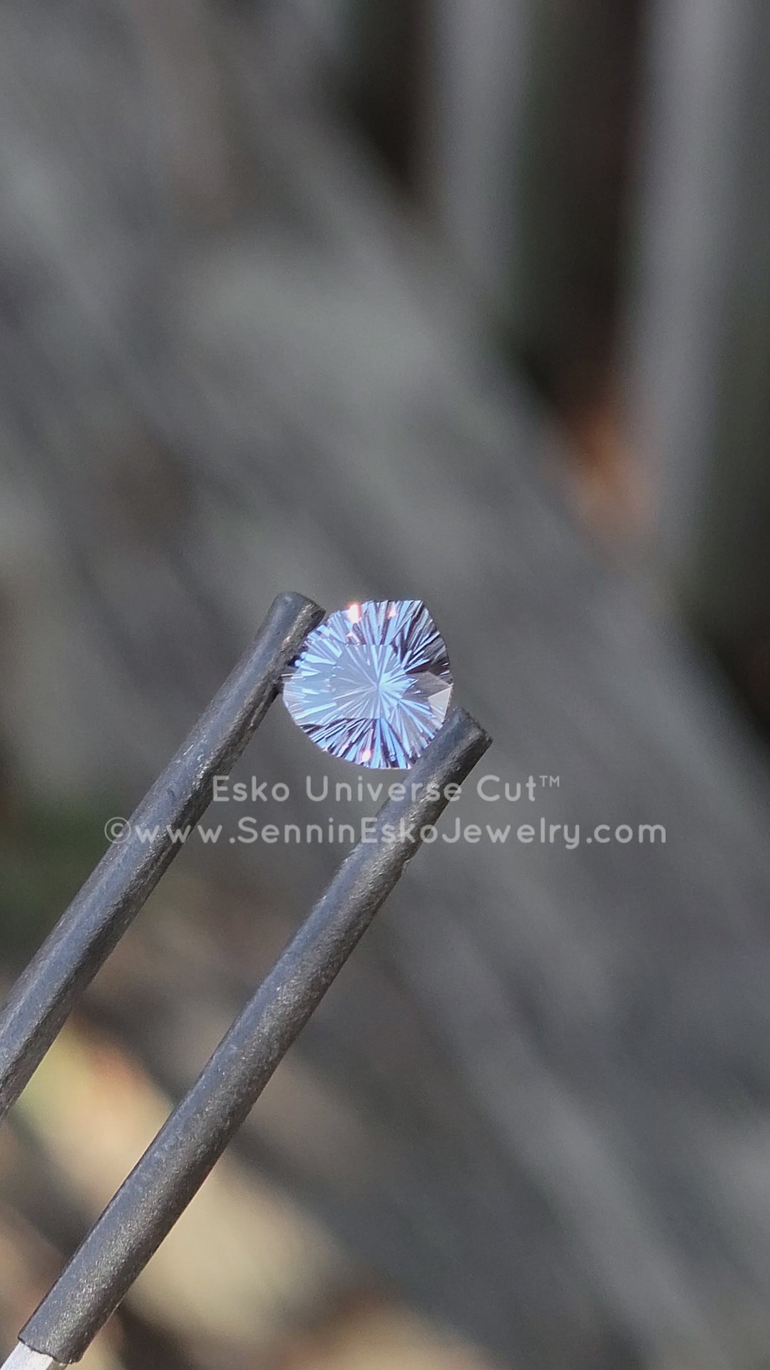 1.2 Carat Violet Sapphire Trillion - 6.6x6.5mm - Esko Universe Cut ™