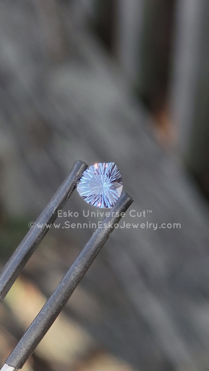 1.2 Carat Violet Sapphire Trillion - 6.6x6.5mm - Esko Universe Cut ™