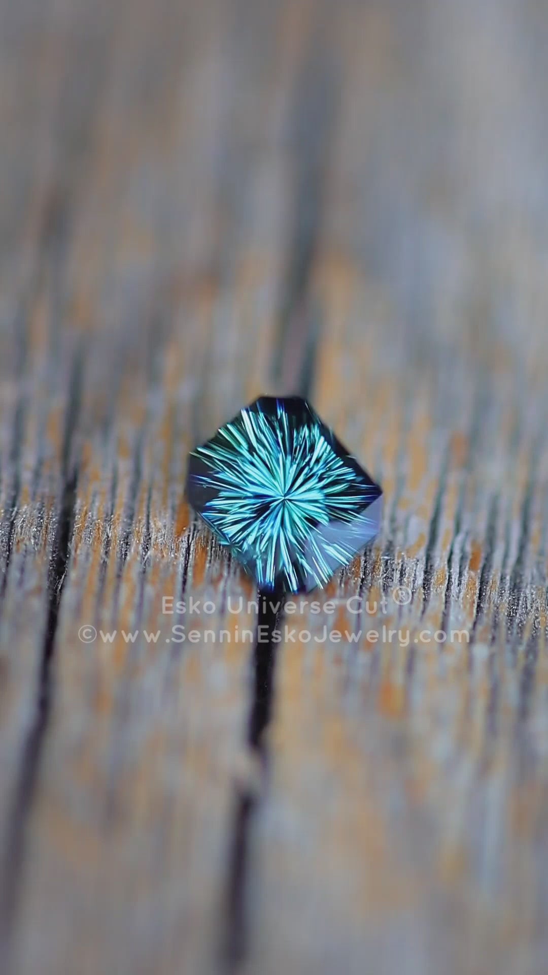 1.47 Carat Sultry Green/Blue Sapphire Octagon - 6.9x5.8mm - Esko Universe Cut ®