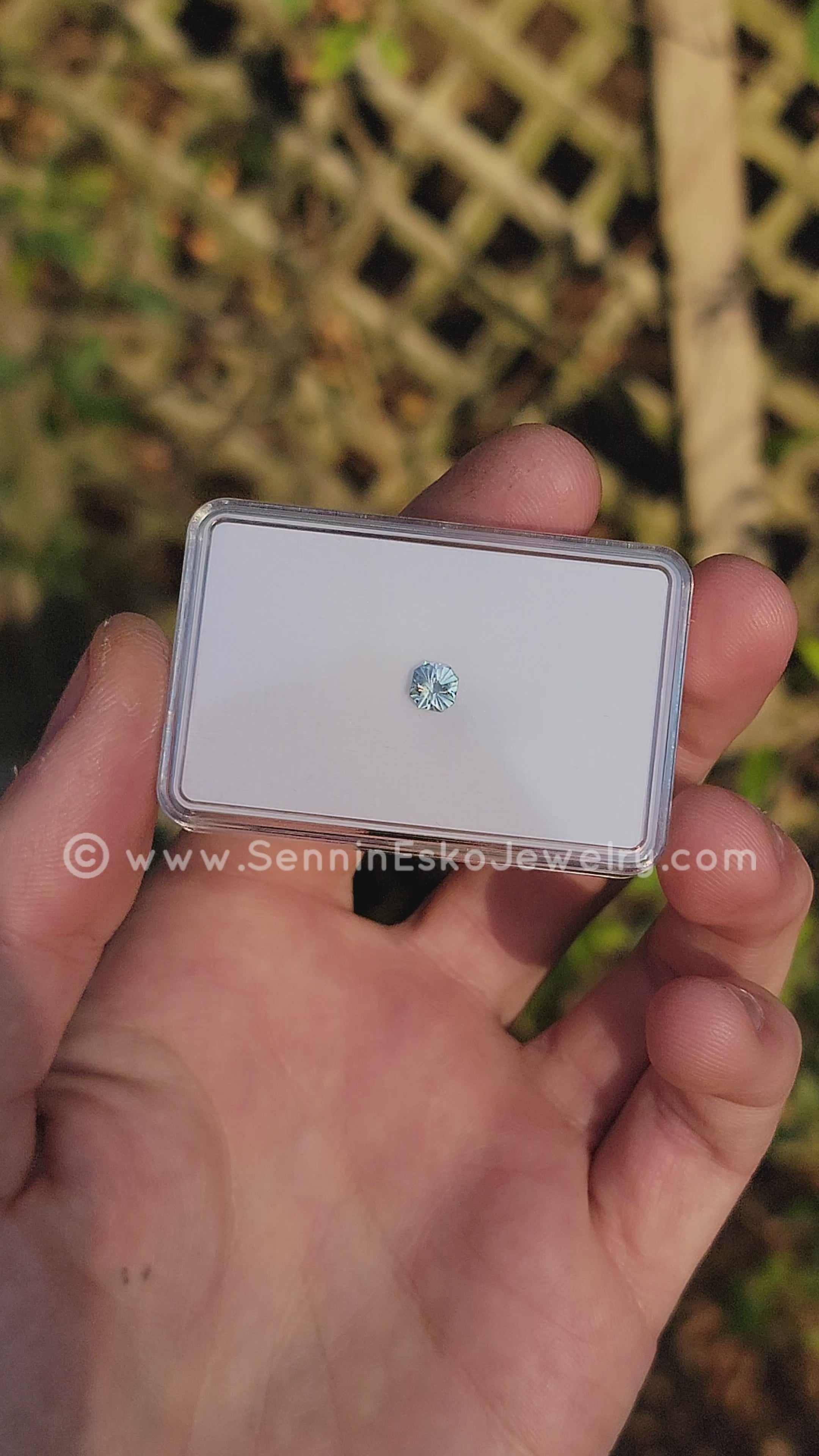 0.96 Light Teal Montana Sapphire Square Octagon - 5.5x5mm – Sennin