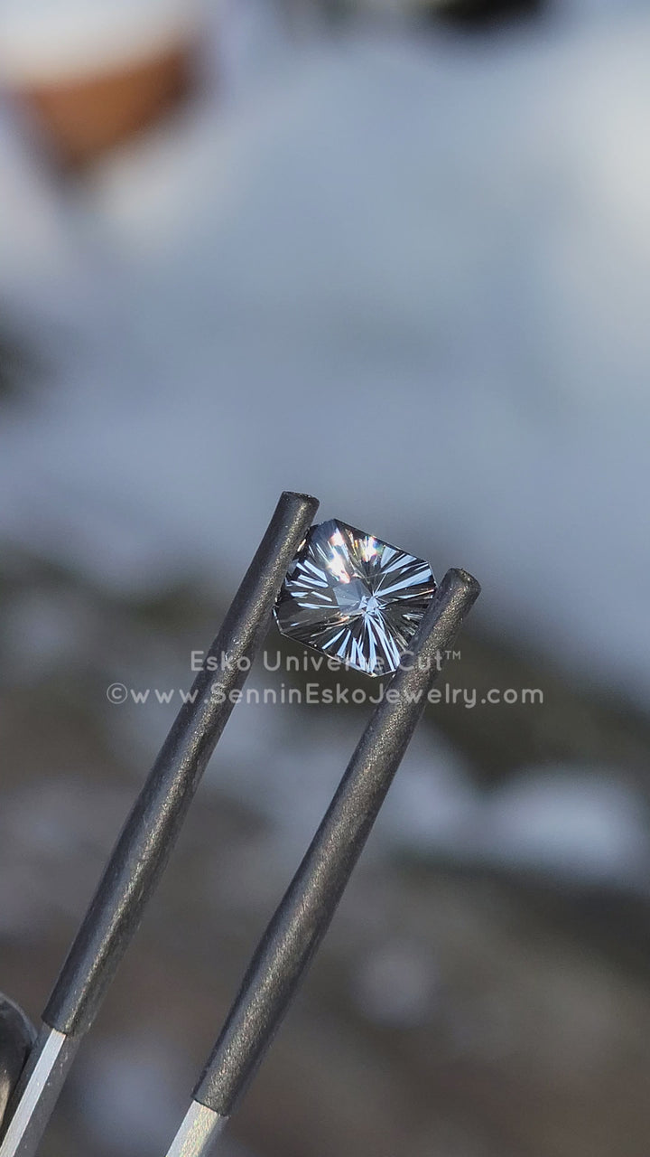 1.3 Carat Gray Tourmaline Octagon - 6.7x5.9mm - Esko Universe Cut ™