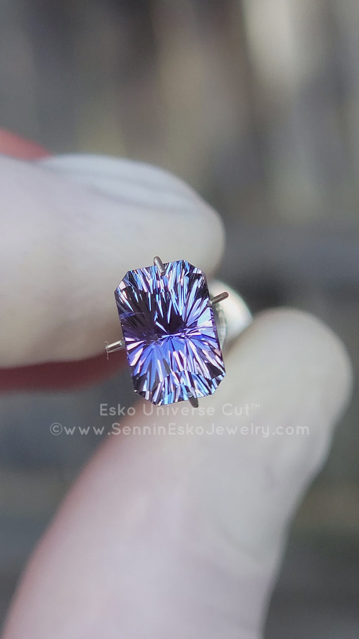 2.94 Carat Indigo Tanzanite Octagon - 9.3x6.2mm - Esko Universe Cut ™