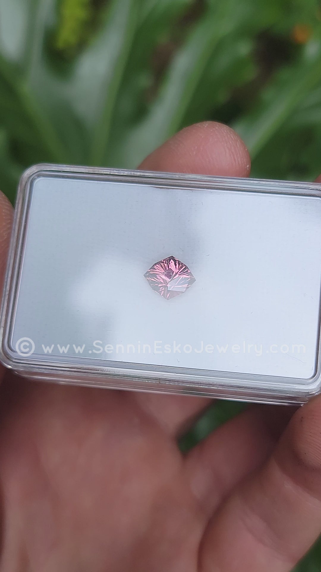 1.9 Carat Bright Pink Tourmaline Octagon -  9.1x7.8mm - Galaxy Cut