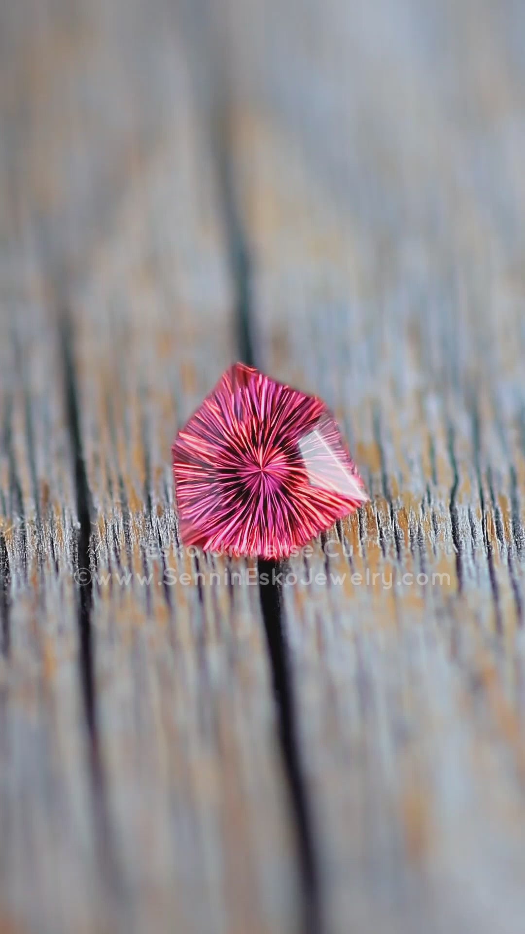 2.5 Carat Rose Garnet Trillion - 8.5mm - Esko Universe Cut ™