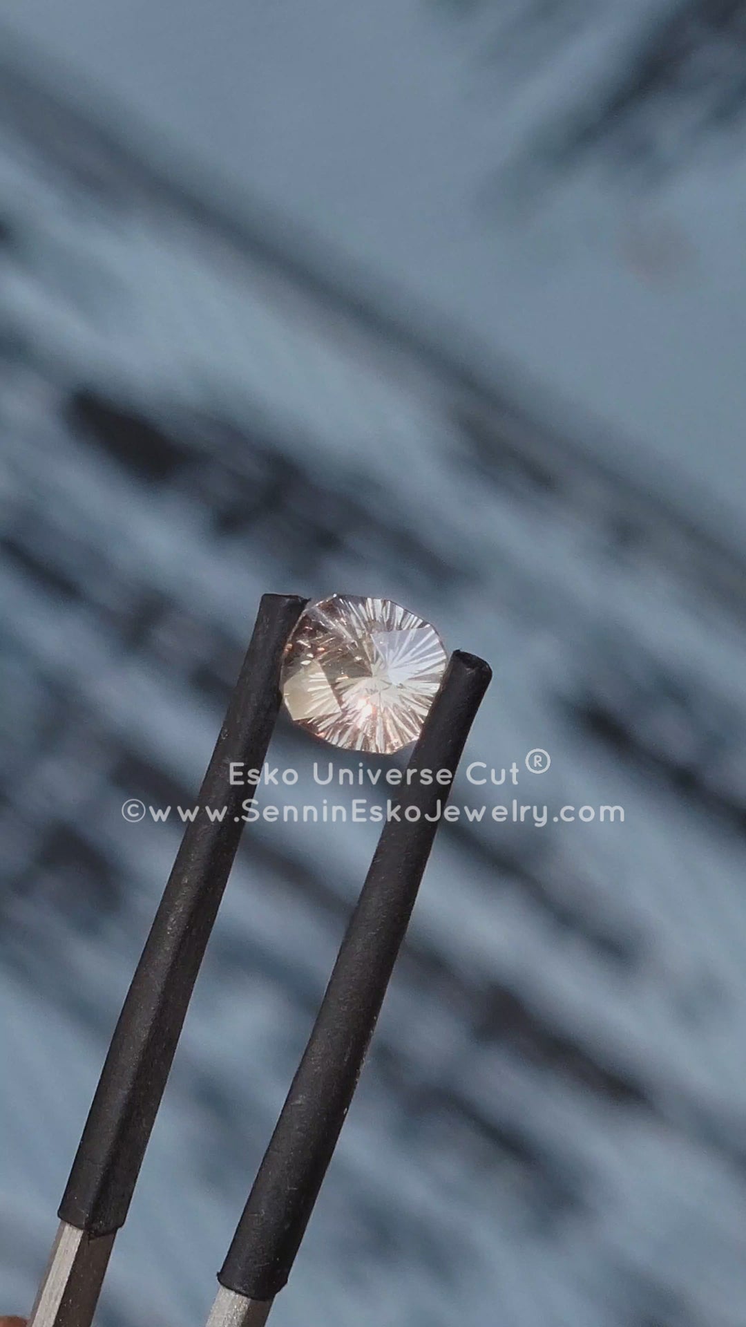 1.6 Carat Champagne Sapphire Cushion - 7.3x6.4mm - Esko Universe Cut ®