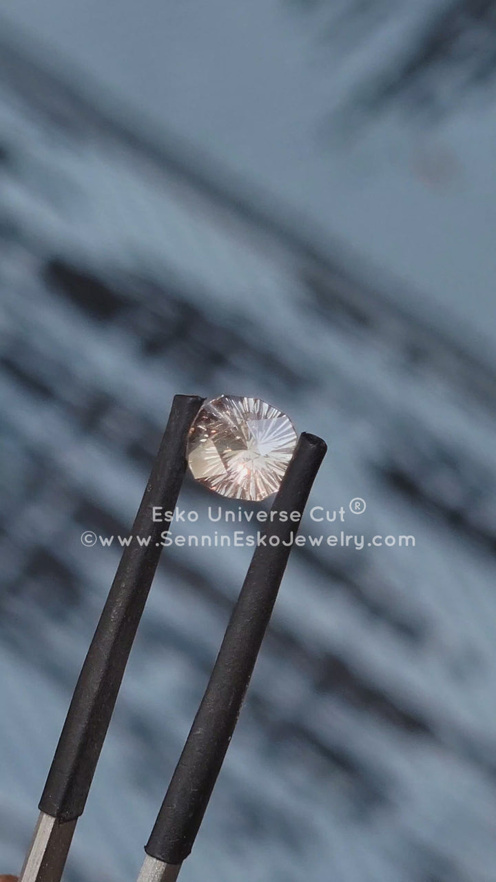 1.6 Carat Champagne Sapphire Cushion - 7.3x6.4mm - Esko Universe Cut ®