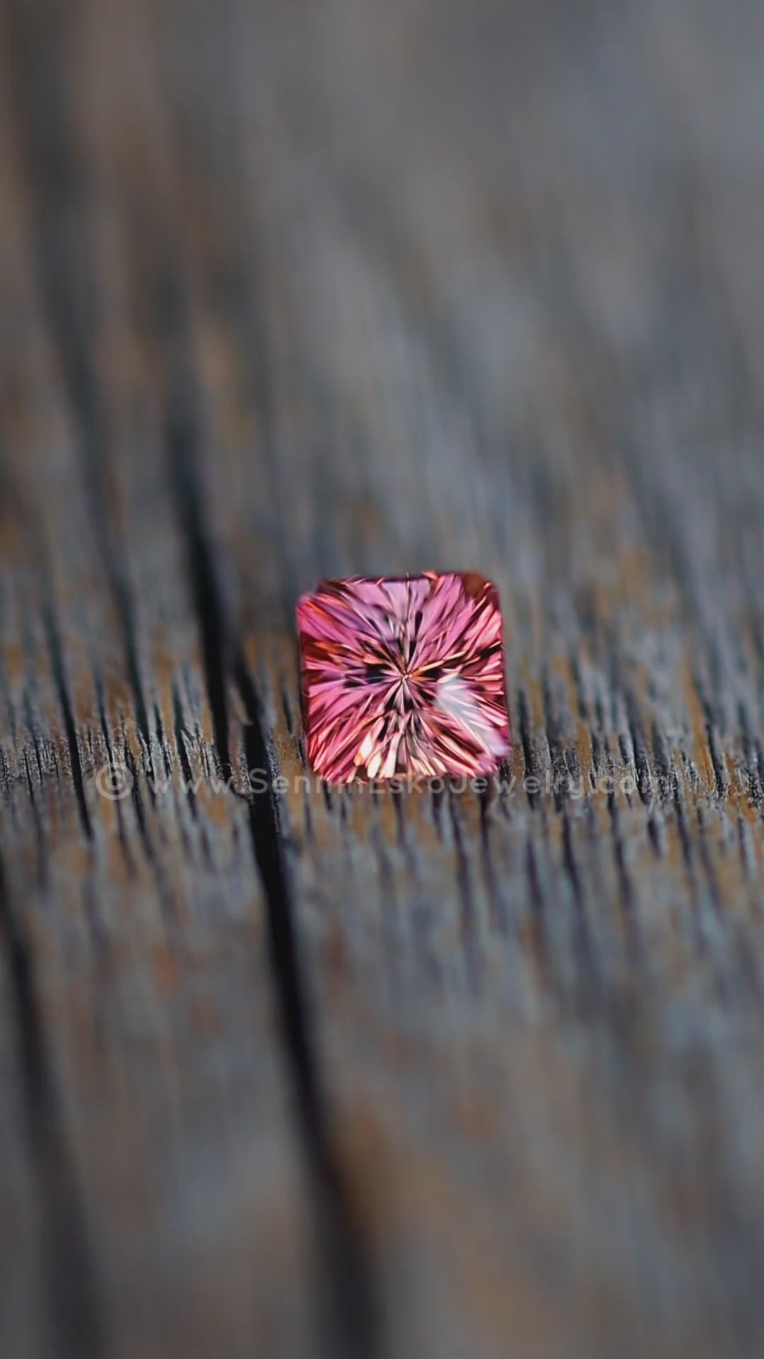 1.3 Carat Peachy Pink Tourmaline Square Octagon - 6.2x7.9mm - Esko Universe Cut ™