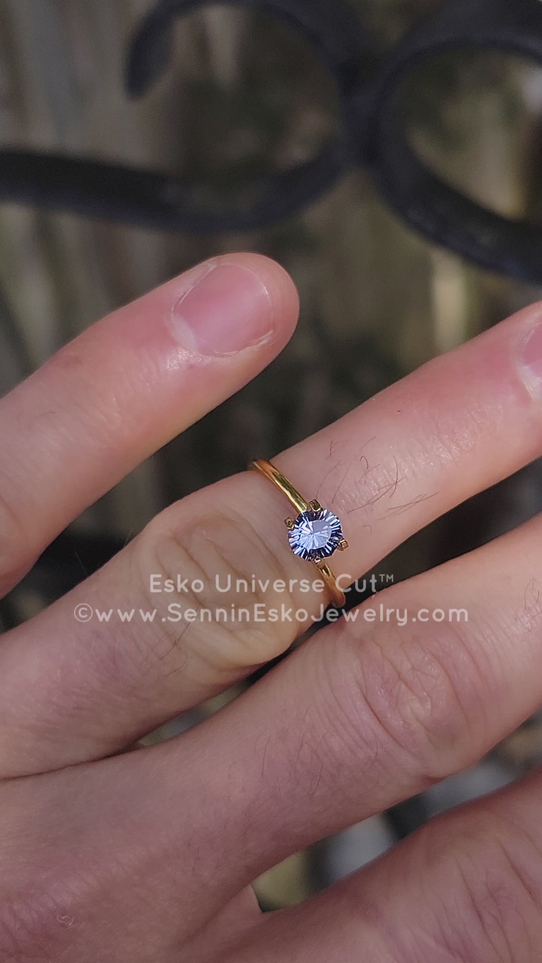 0.84 Carat Blue/Lilac Sapphire Octagon - 6x5.5mm - Esko Universe Cut ™