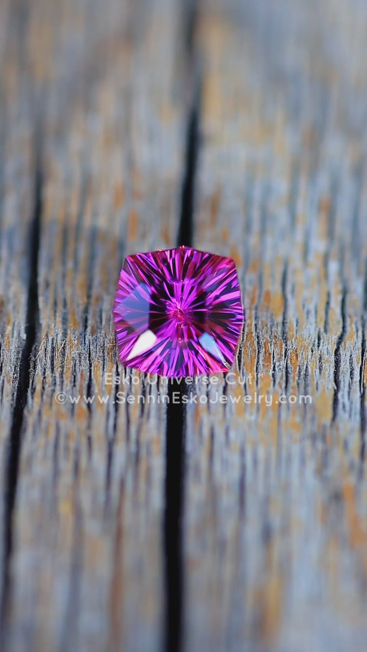 1.6 Carat Purple Garnet Cushion - 6.7x7.8mm - Esko Universe Cut ™