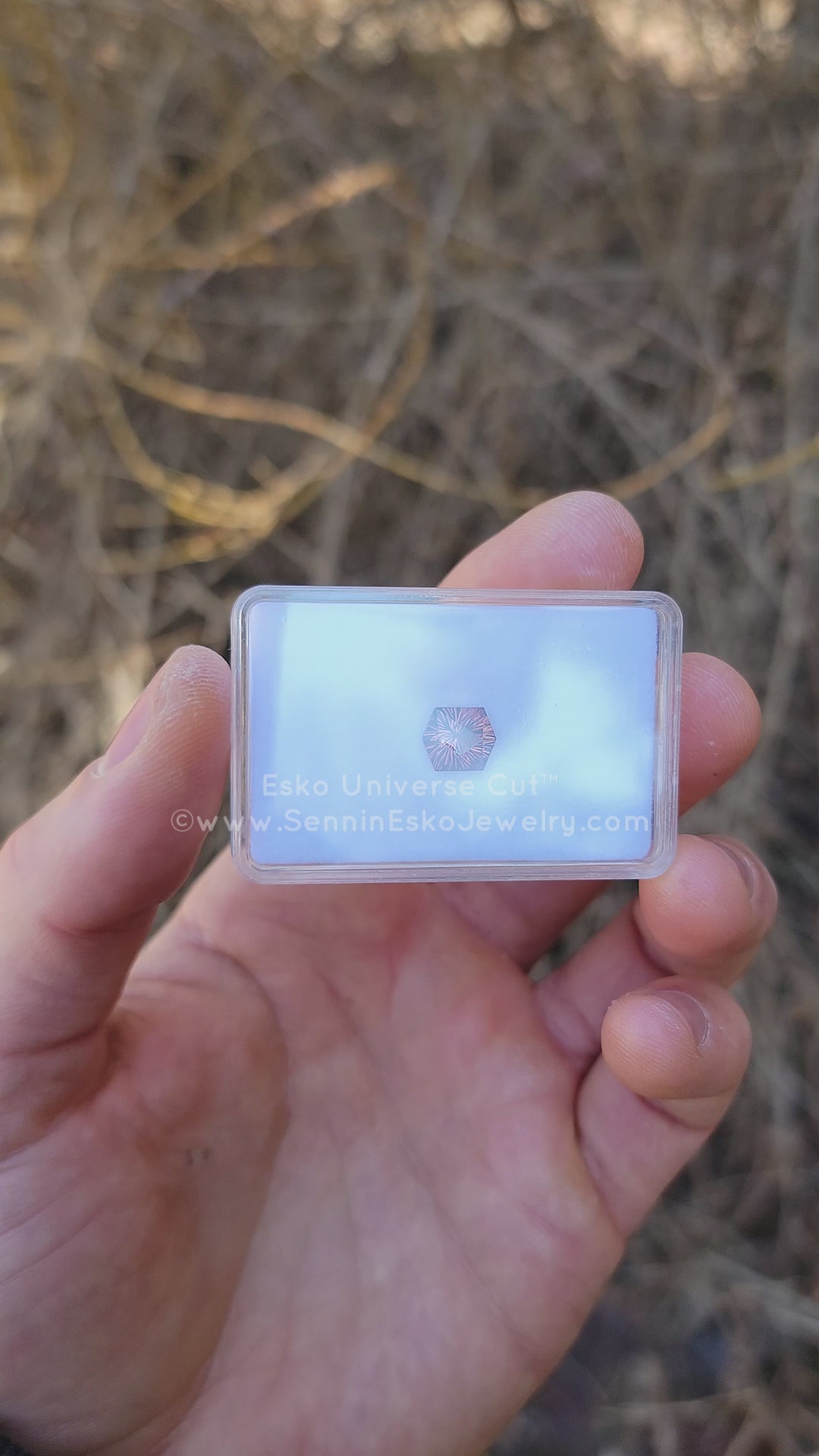 3.4 Carat Pink/Orange Tourmaline Hexagon - 9.5x8.1mm - Esko Universe Cut ™