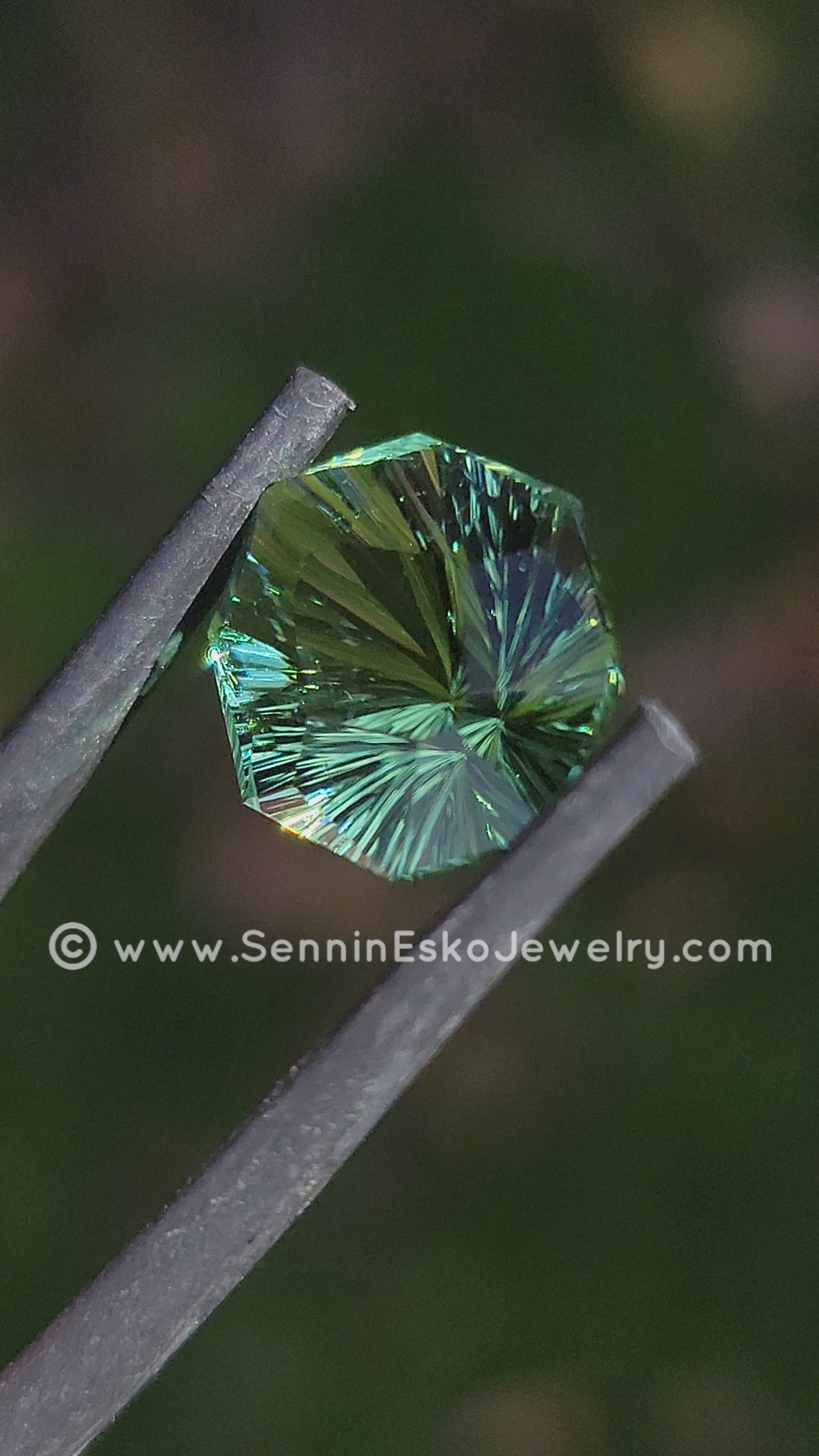 6.8 Carat Minty Green Tourmaline Octagon - 14.1x11.9mm - Galaxy