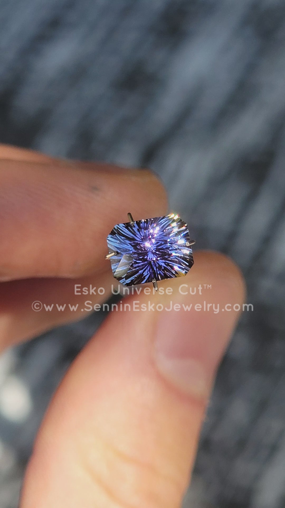 3.2 Carat Violet Tanzanite Octagon - 9.2x7.1mm - Esko Universe Cut ™