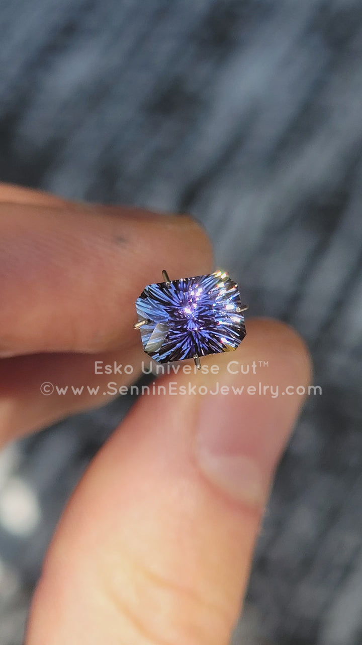 3.2 Carat Violet Tanzanite Octagon - 9.2x7.1mm - Esko Universe Cut ™