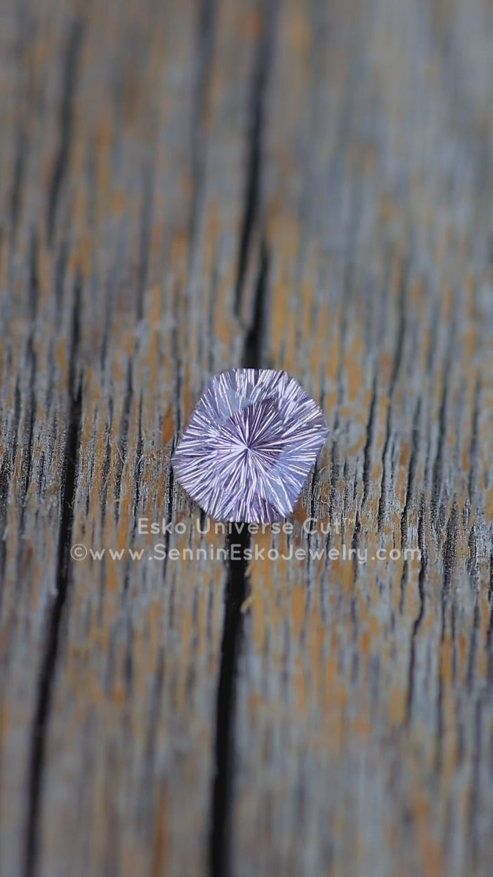 1.7 Carat Lilac Sapphire Hexagonal Cushion - 7.5x5.9mm - Esko Universe Cut ™