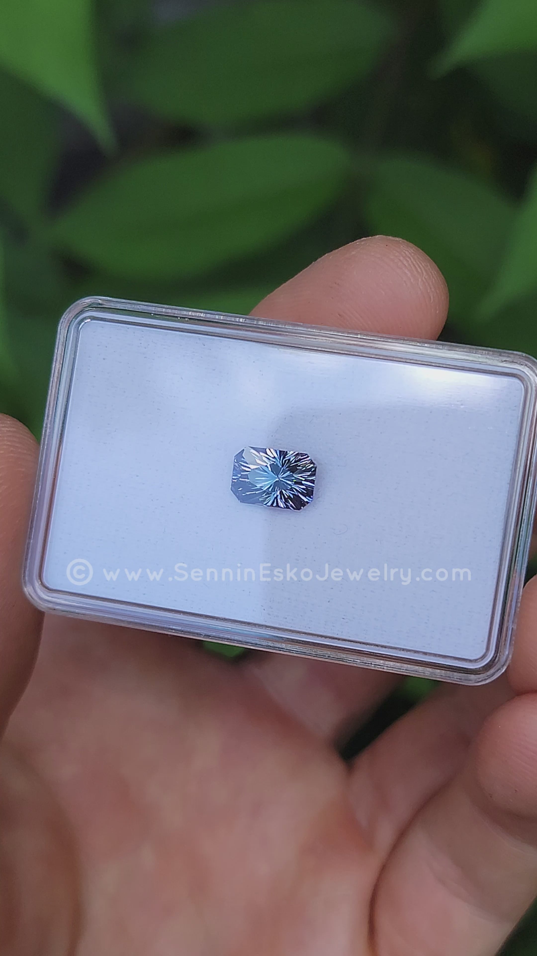 2.9 Carat Steely Blue Tanzanite Octagon - 9.5x6.5mm - Esko