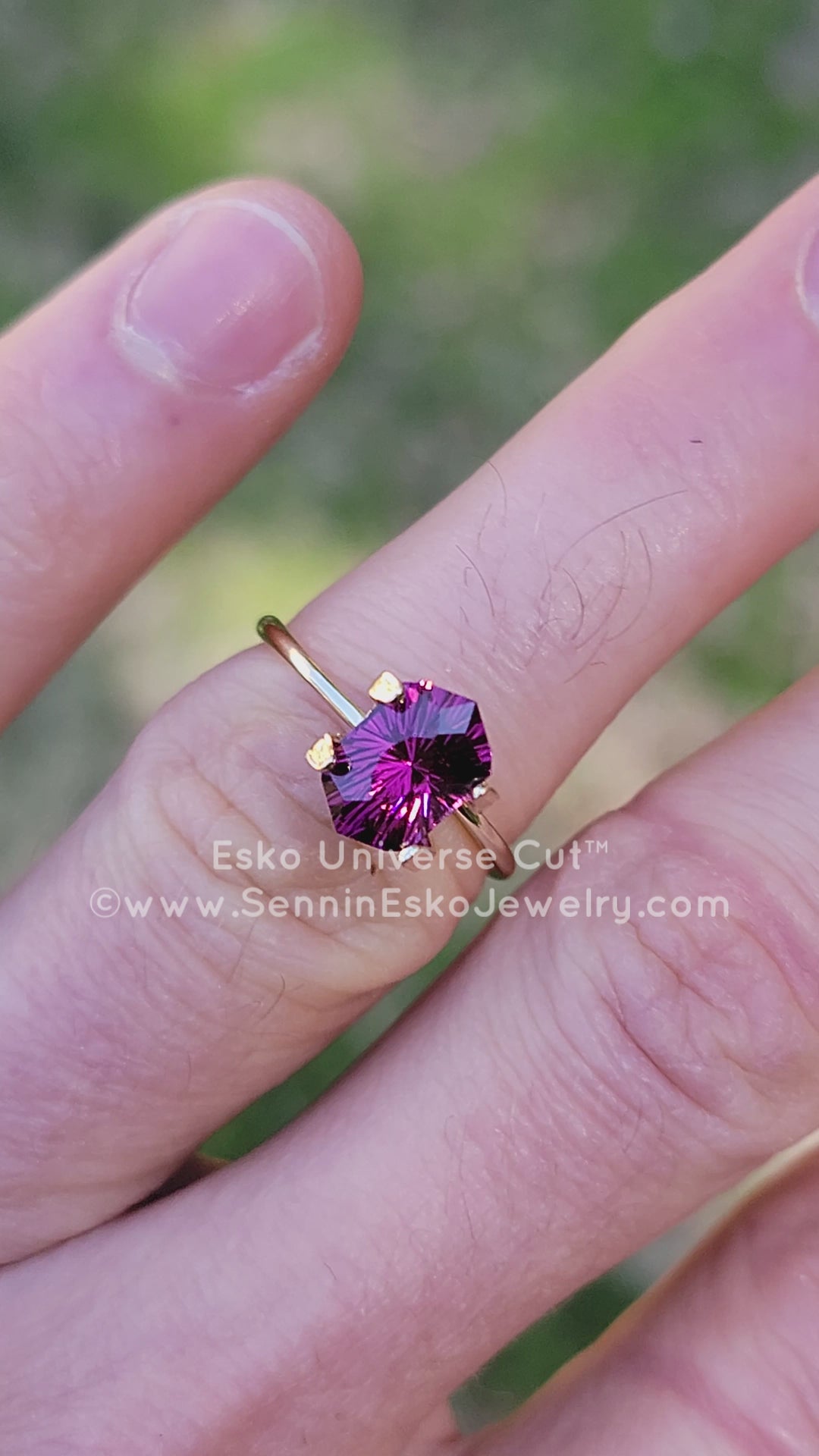 2.82 Carat Garnet Hexagonal Cushion - 9.6x6.4mm - Esko Universe Cut ™