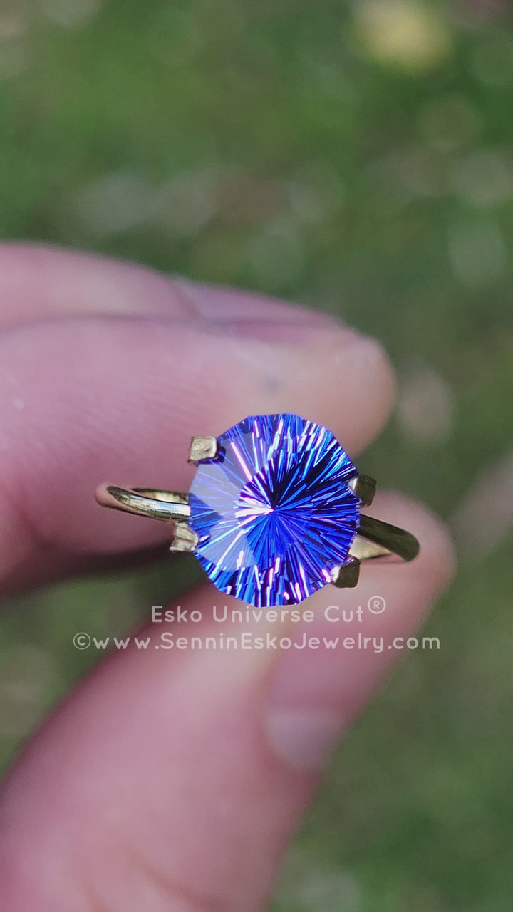 3.3 Carat Blue/Purple Tanzanite Oval - 10.5x9.1mm - Esko Universe Cut ®