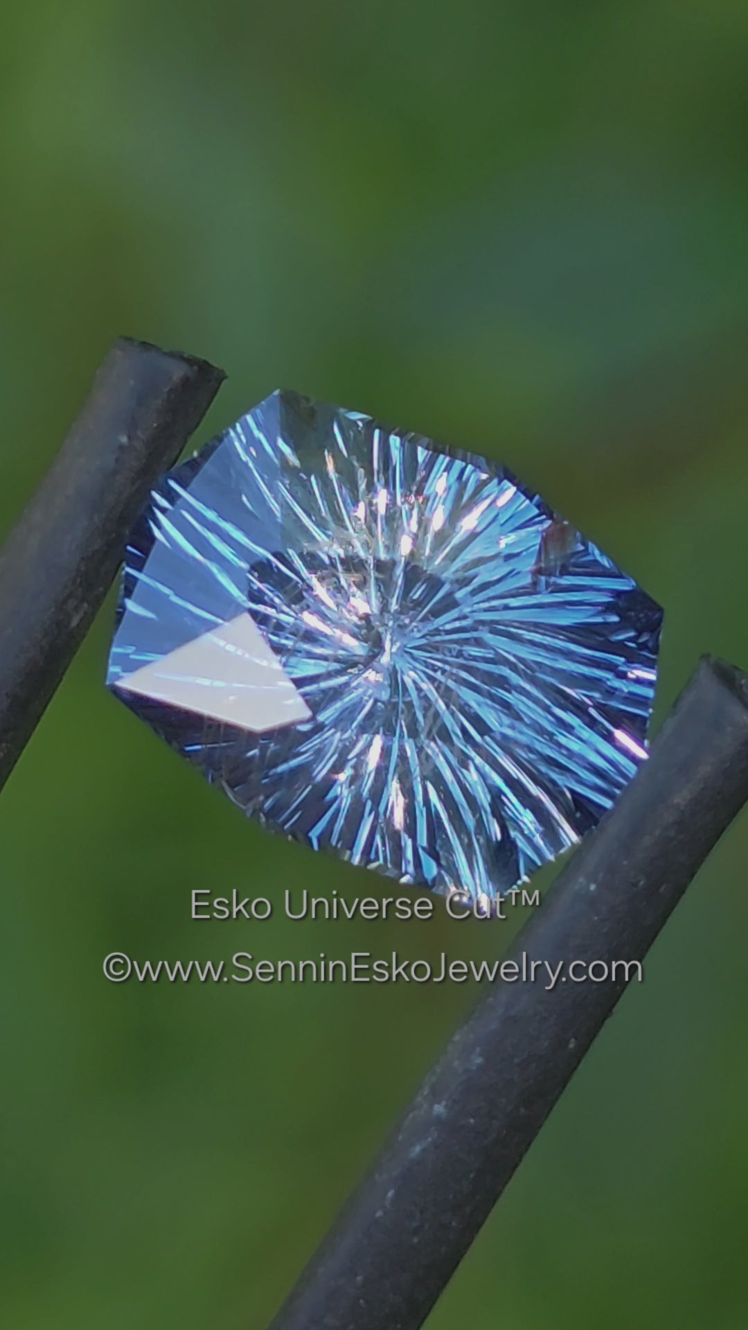 2.37 Carat Violet/Blue Sapphire Cushion - 9.3x6.9mm - Esko Universe Cut ™