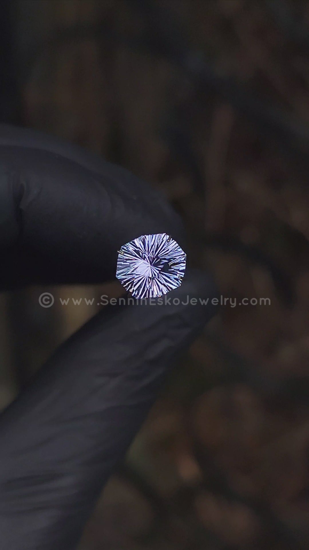 3.9 Carat Blue/Purple Tanzanite - 10.7x9.3mm - Esko Universe Cut ™