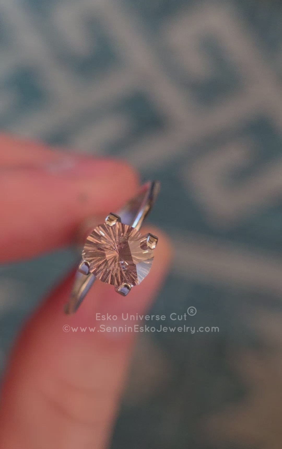 1.6 Carat Champagne Sapphire Cushion - 7.3x6.4mm - Esko Universe Cut ®