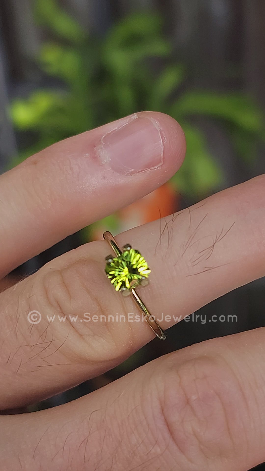 0.97 Carat Peridot Octagon - 5.9x5mm - Esko Universe Cut ™
