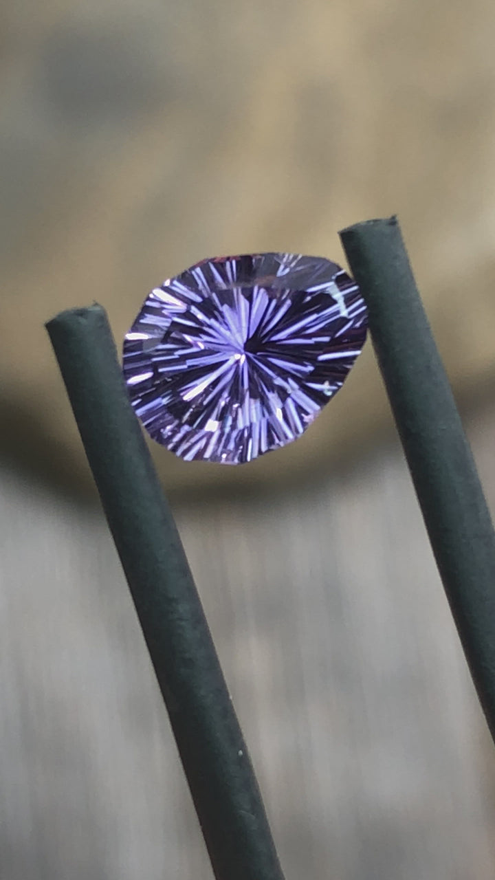 Purple Sapphire Fantasy Cut 7.8x6.74mm, 1.38 Carats - Umba Sapphire