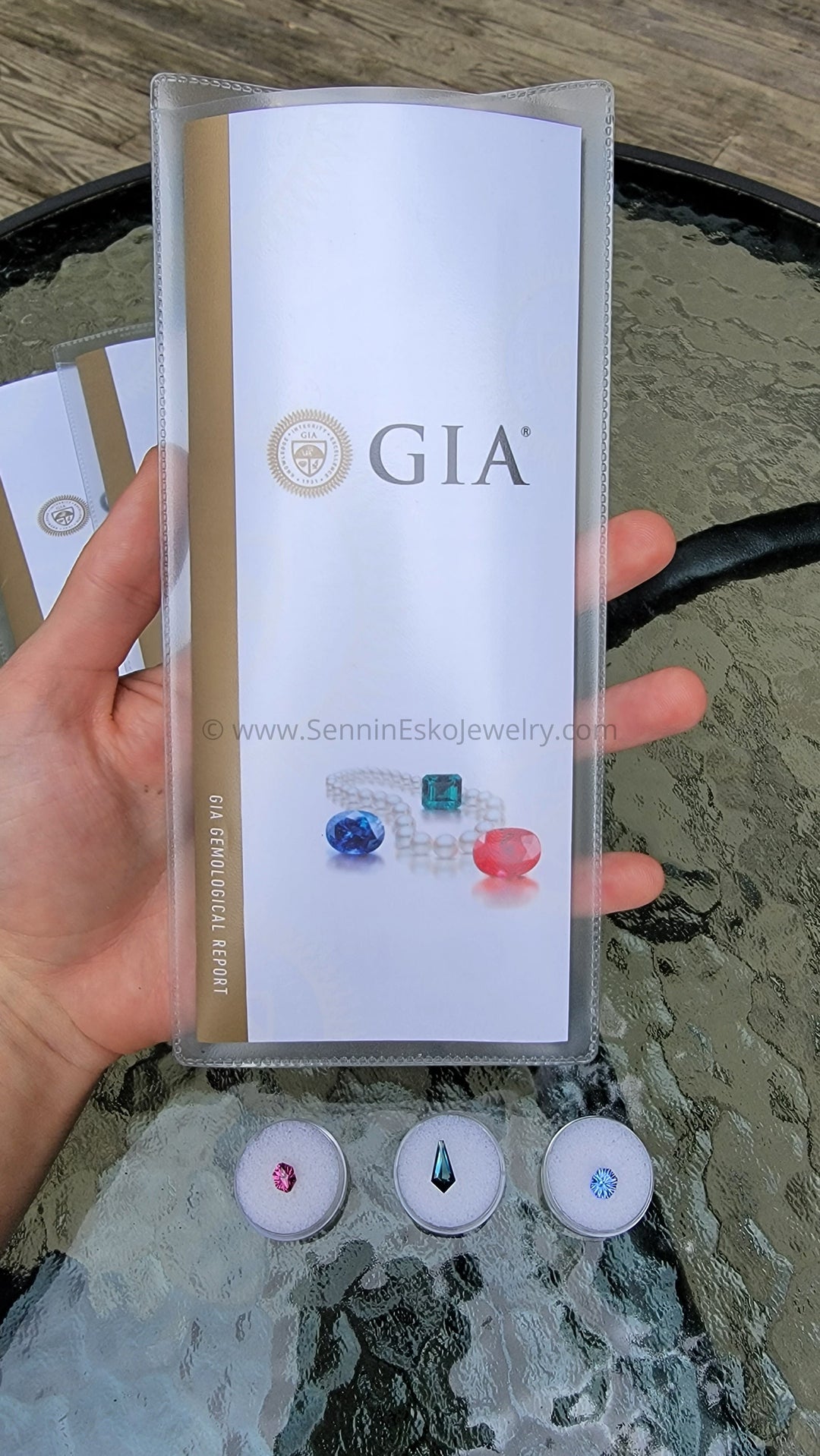 GIA Laboratory Report - For Ready To Ship Gemstones Sennin Esko Jewelry Gem Lab, GIA, GIA lab report Ready To Ship Gemstones