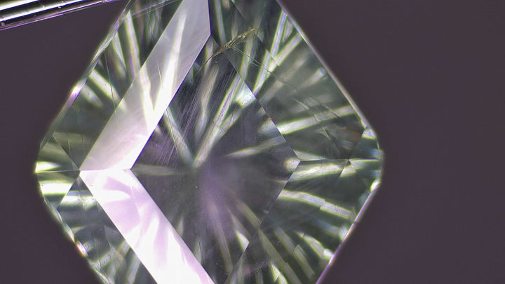 1.4 Carat Bluish Green Sapphire Shield Dodecagon- 8.1x6.1mm, Fantasy Cut