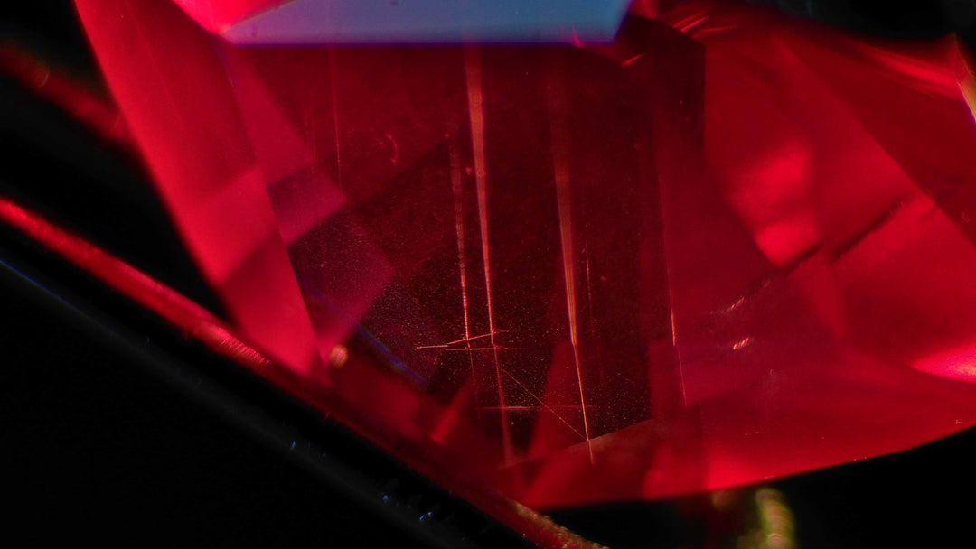 0.82 ct Ruby Hexagon - Unheated - 7.2x5.5mm, Fantasy Cut