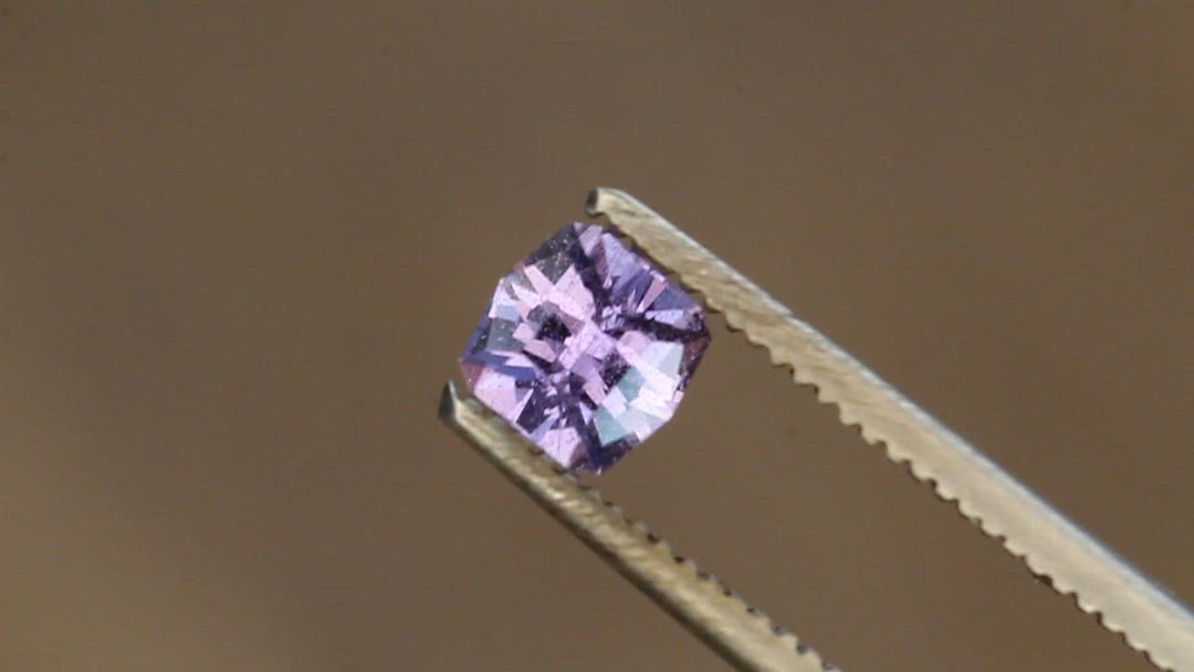 Umba Purple Sapphire Hand Cut Gemstone - Precision Cut 5mm Square Sapphire