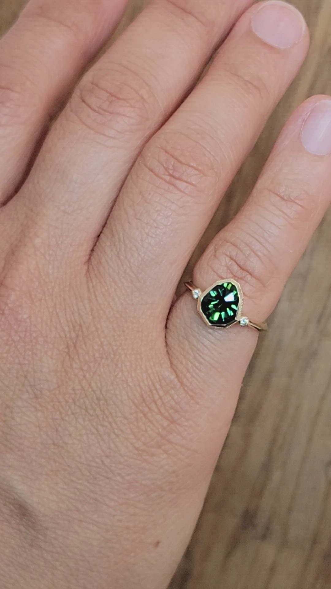 Tokyo Bezel Gemstone Infinity Ring – Ashley Schenkein Jewelry Design
