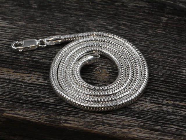 READY TO SHIP Sterling Snake Chain, 3mm Seamless - 925 sterling silver - choice of 16", 18", 20", 24", 30" or 36"