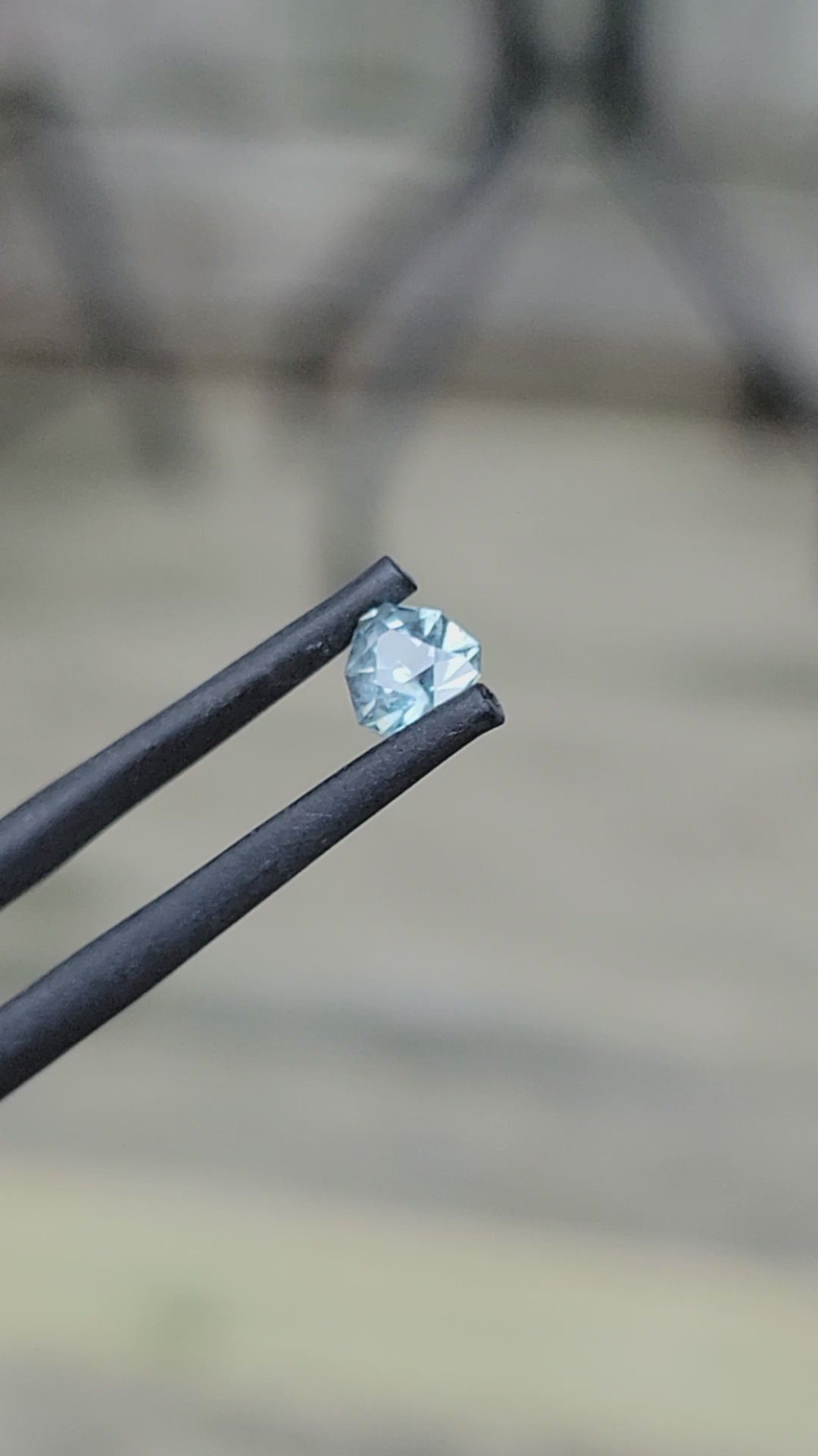Montana Sapphire 5.5mm, 0.75 Carats - Precision Cut Trillion Sapphire - Untreated El Dorado bar Montana Sapphire