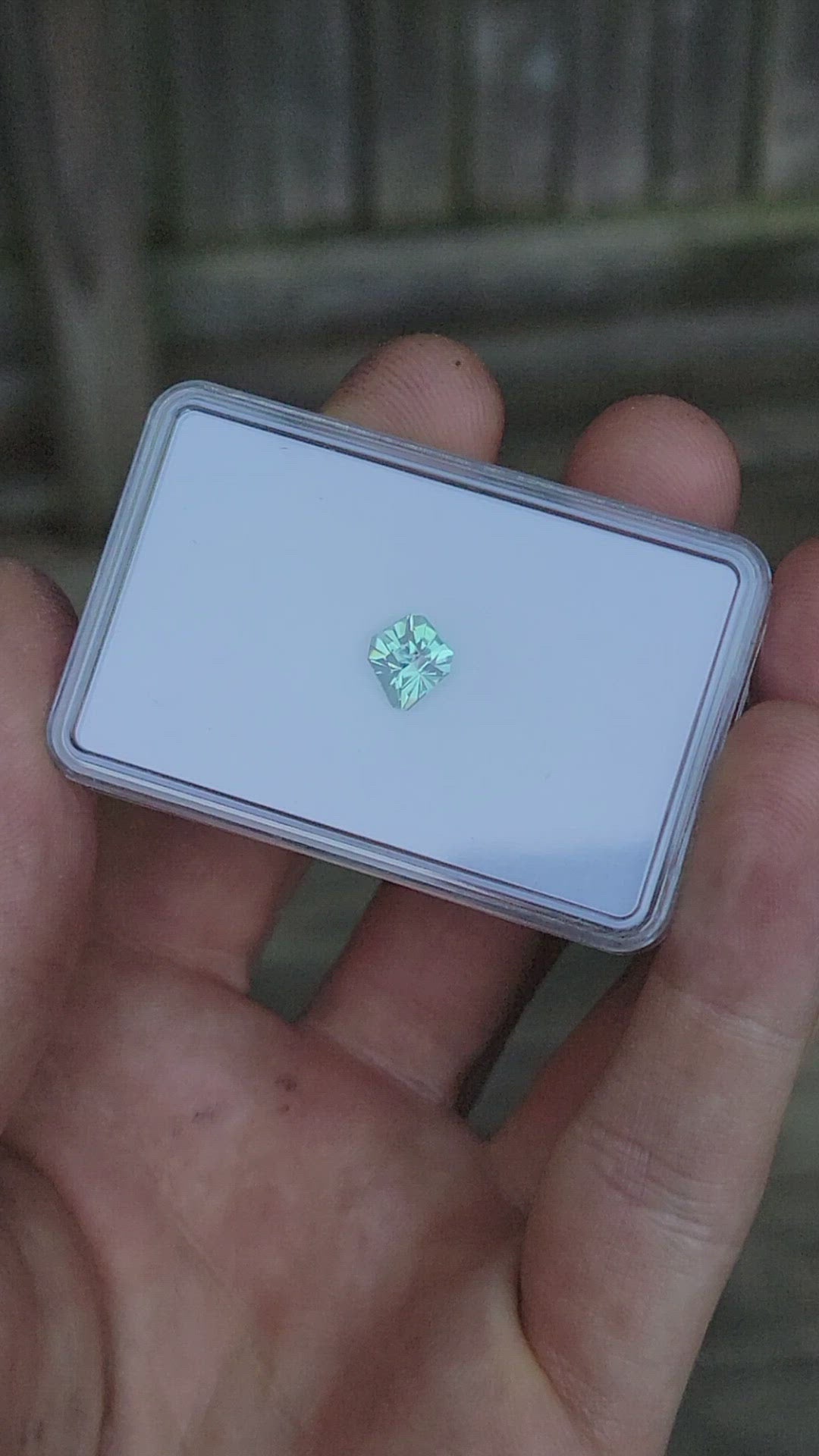 Mint Tourmaline Kite 1.65 carats - 8.4x7.2mm - Fantasy Shape